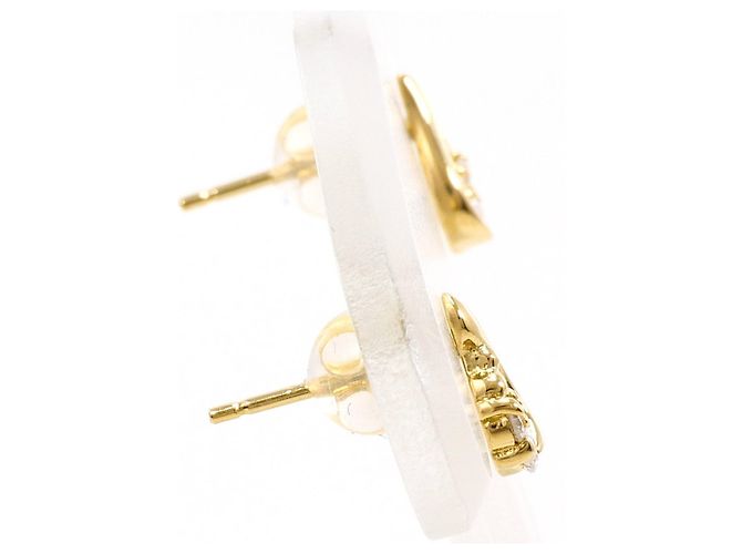 Autre Marque Orecchini a lobo in oro giallo 18K e diamanti D'oro - vista 2