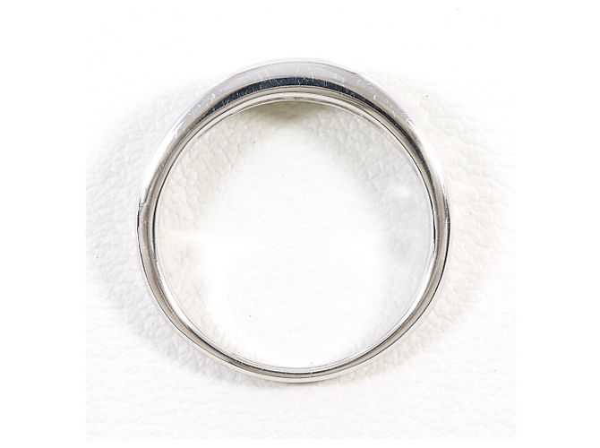 Autre Marque Eleganter 18K Weißgold-Ring mit Diamant Golden - Ansicht 3