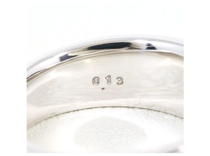 Autre Marque 18K Weißgold-Ring mit Diamant Golden - Ansicht 6