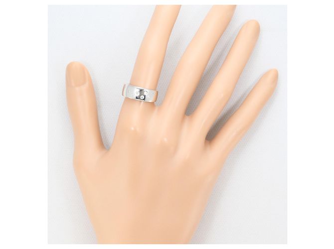 Autre Marque 18K Weißgold-Ring mit Diamant Golden - Ansicht 7