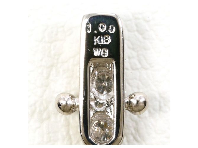 Autre Marque Bracciale con charm in oro bianco 18K con diamante D'oro - vista 4