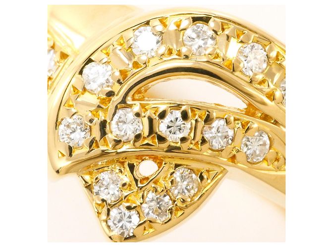 Autre Marque 18K Gelbgoldring mit 0.19ct Diamant Golden - Ansicht 2