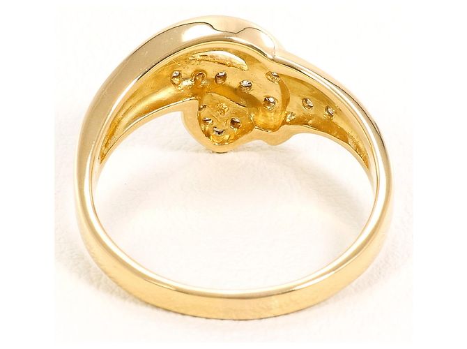 Autre Marque 18K Gelbgoldring mit 0.19ct Diamant Golden - Ansicht 4