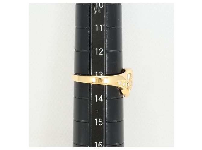 Autre Marque 18K Gelbgoldring mit 0.19ct Diamant Golden - Ansicht 8