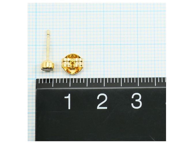 Autre Marque Orecchini a lobo in oro giallo 18K e diamanti D'oro - vista 4
