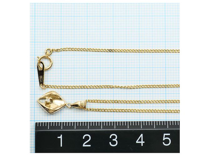Autre Marque 18K Gelbgoldhalskette mit Diamant Golden - Ansicht 4