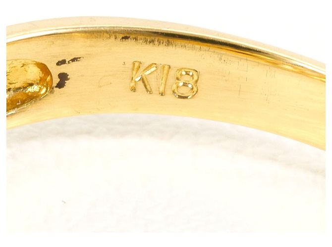 Autre Marque 18K Gelbgold-Ring mit Diamant Golden - Ansicht 4