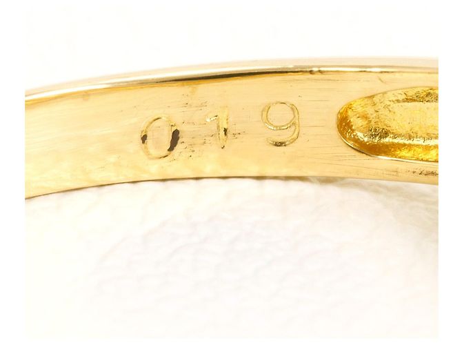 Autre Marque 18K Gelbgold-Ring mit Diamant Golden - Ansicht 5