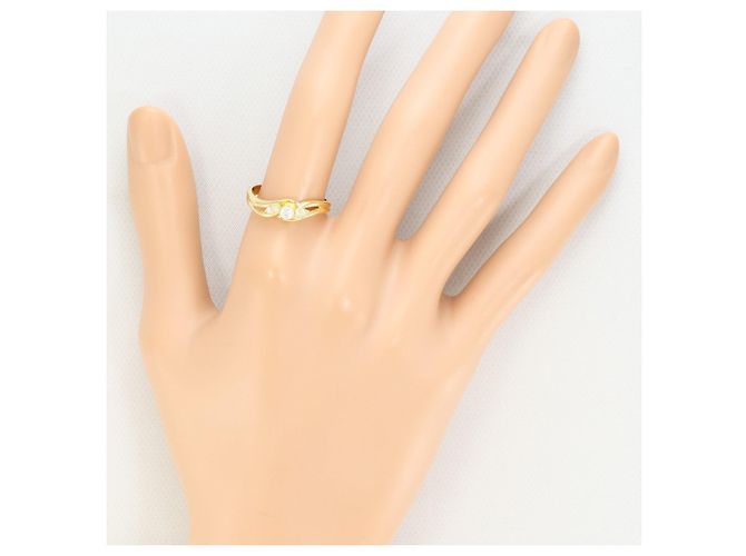 Autre Marque 18K Gelbgold-Ring mit Diamant Golden - Ansicht 6