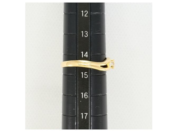 Autre Marque 18K Gelbgold-Ring mit Diamant Golden - Ansicht 7