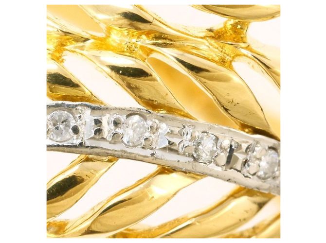 Autre Marque Platinring mit Diamant - Ansicht 2
