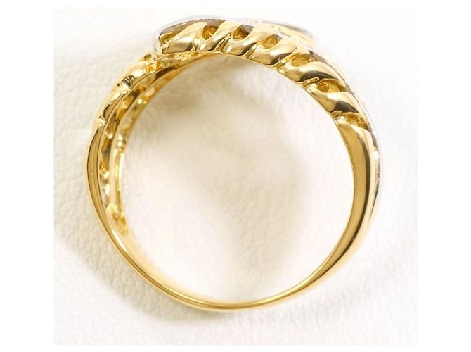 Autre Marque Platinring mit Diamant - Ansicht 3