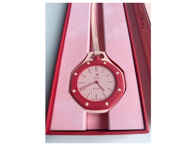 Swatch x Audemars Piguet Royal Pop Otto Rosso Uhr Pink - Ansicht 2
