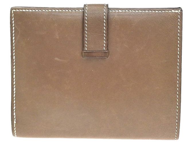 Hermès Hermes Bearn Coin Wallet Epsom Compact Brown - view 2