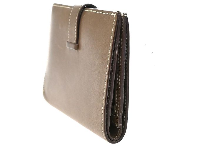 Hermès Hermes Bearn Coin Wallet Epsom Compact Brown - view 4