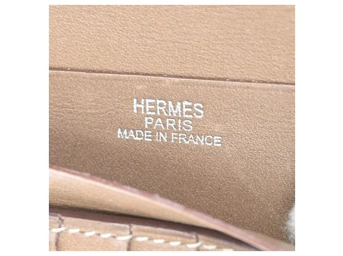 Hermès Hermes Bearn Coin Wallet Epsom Compact Brown - view 7