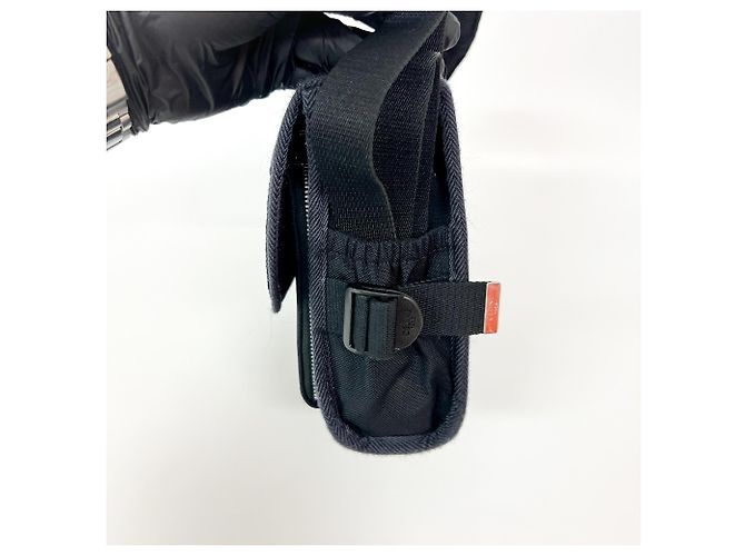 Céline Celine Logo Trekking Messenger Nylon Small Nero - vista 5