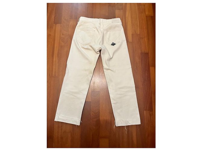 Autre Marque Roy Roger's Straight Leg Boyfriend Jeans Aus weiß - Ansicht 2