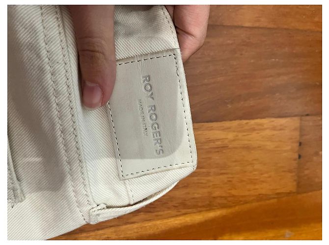 Autre Marque Roy Roger's Straight Leg Boyfriend Jeans Aus weiß - Ansicht 3
