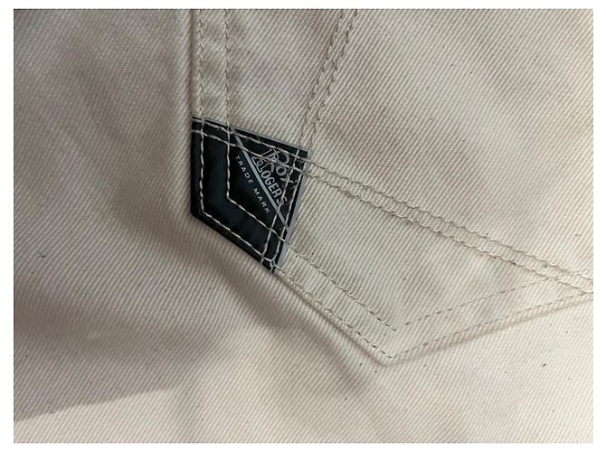 Autre Marque Roy Roger's Straight Leg Boyfriend Jeans Aus weiß - Ansicht 4