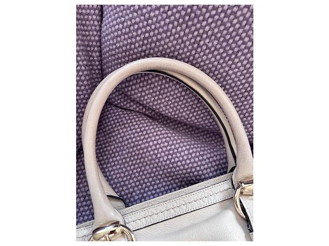 Gucci Borsa a mano Boston Joy in pelle Crema - vista 12