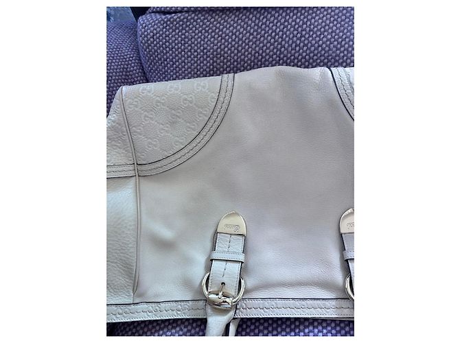 Gucci Borsa a mano Boston Joy in pelle Crema - vista 17