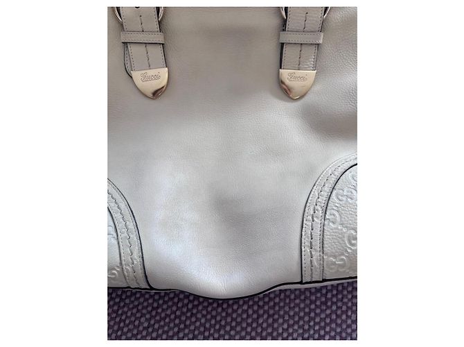 Gucci Borsa a mano Boston Joy in pelle Crema - vista 19