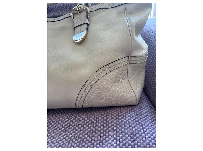 Gucci Borsa a mano Boston Joy in pelle Crema - vista 2