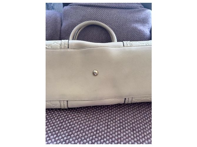 Gucci Borsa a mano Boston Joy in pelle Crema - vista 20