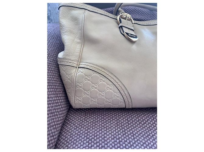 Gucci Borsa a mano Boston Joy in pelle Crema - vista 3