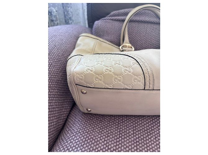 Gucci Borsa a mano Boston Joy in pelle Crema - vista 4