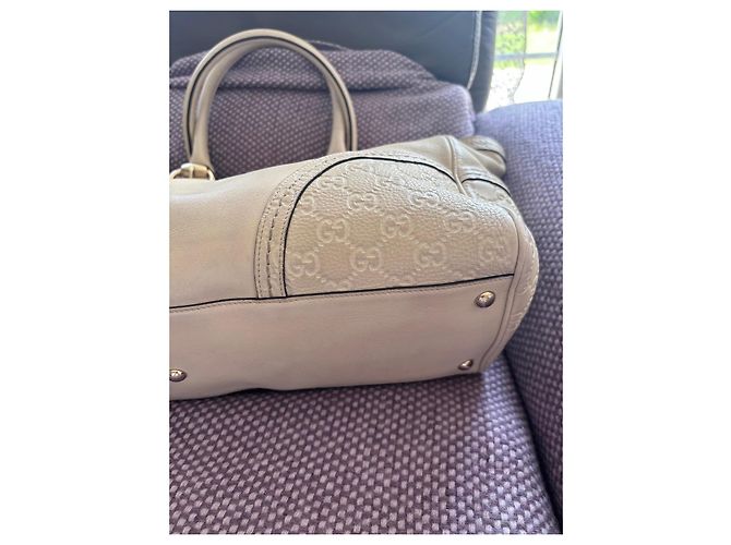 Gucci Borsa a mano Boston Joy in pelle Crema - vista 5