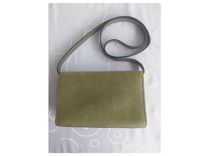 Borsa a tracolla Nina Ricci in pelle testurizzata verde - vista 13