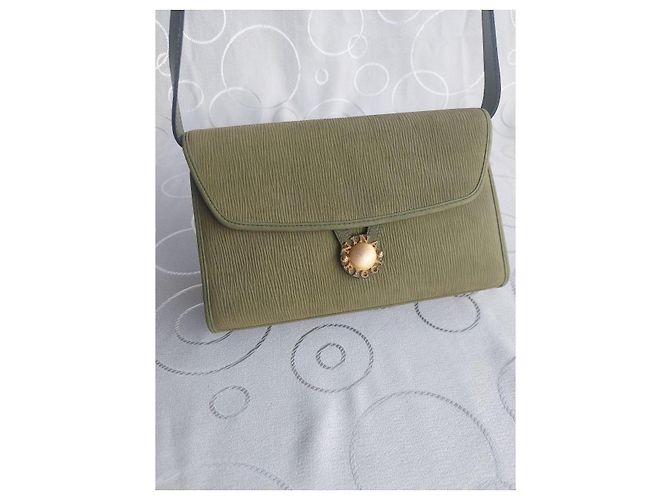 Borsa a tracolla Nina Ricci in pelle testurizzata verde - vista 14