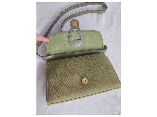 Borsa a tracolla Nina Ricci in pelle testurizzata verde - vista 2