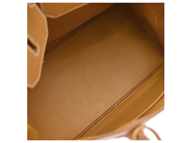 Hermès Hermes HAC Birkin Brown Vache Natural con Gold Hardware 32 - vista 3