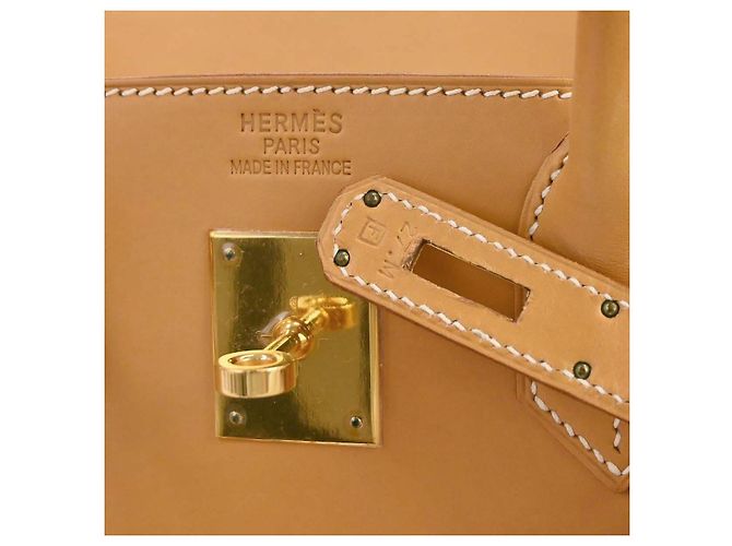 Hermès Hermes HAC Birkin Brown Vache Natural con Gold Hardware 32 - vista 4