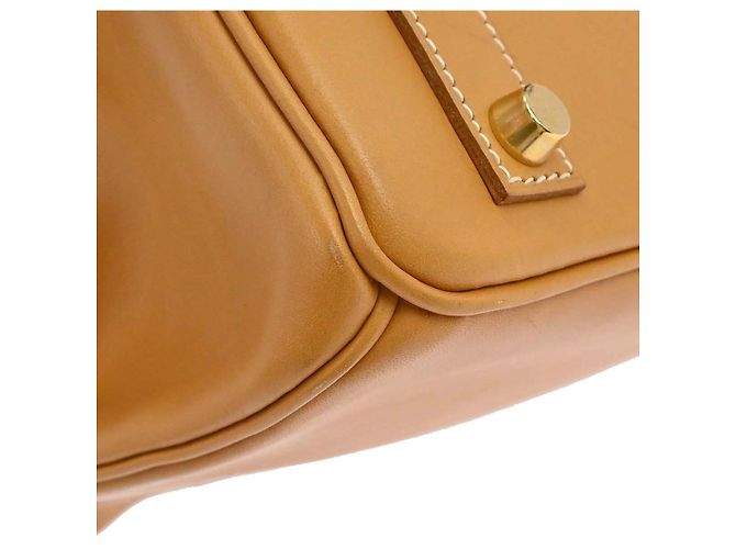 Hermès Hermes HAC Birkin Brown Vache Natural con Gold Hardware 32 - vista 7
