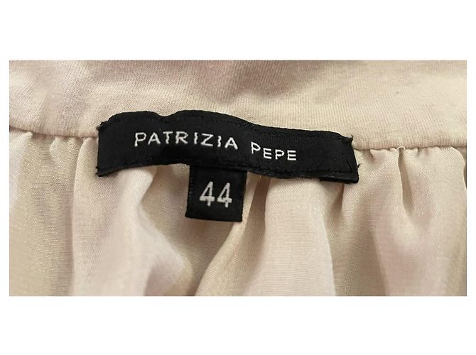 Abito da sera in seta e paillettes Patrizia Pepe Beige D'oro - vista 4