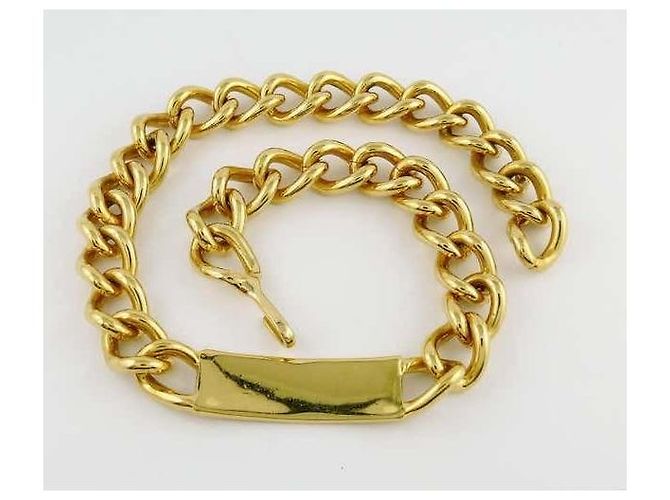 Collier Gourmette Christian Dior Placcato Oro D'oro - vista 3