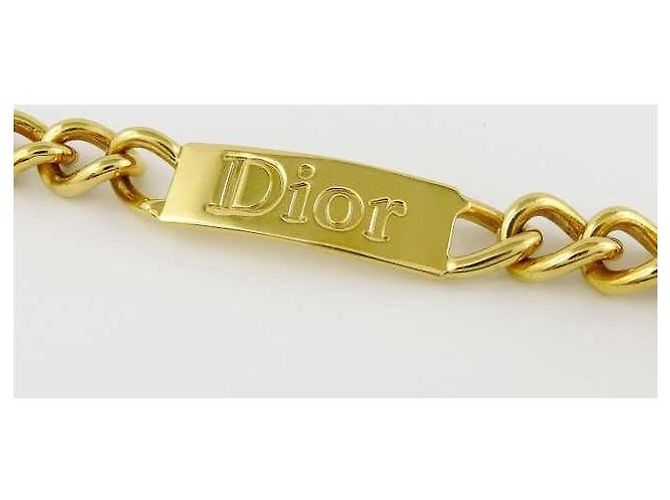 Collier Gourmette Christian Dior Placcato Oro D'oro - vista 5