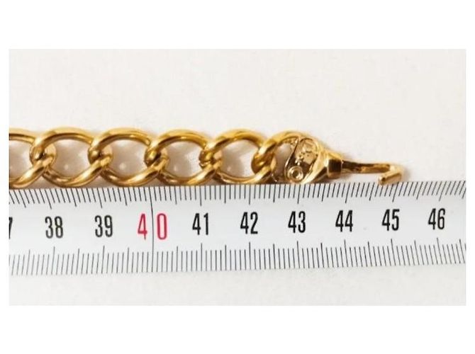 Collier Gourmette Christian Dior Placcato Oro D'oro - vista 8