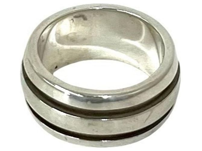 Tiffany & Co Anello Tiffany Grooved Double Line Argento - vista 6