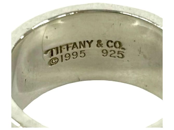 Tiffany & Co Tiffany Grooved Double Line Band Ring Silber - Ansicht 3