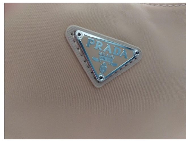 Prada Re-Edition Borsa in nylon beige - vista 2