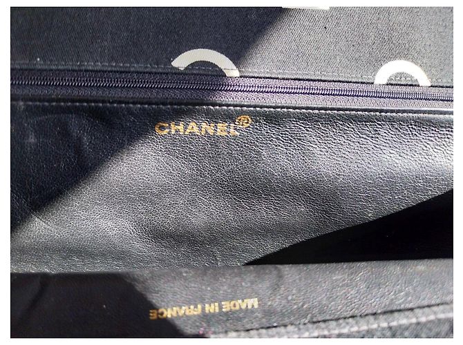 Chanel Logo Canvas Shopper Schwarz Weiß - Ansicht 13