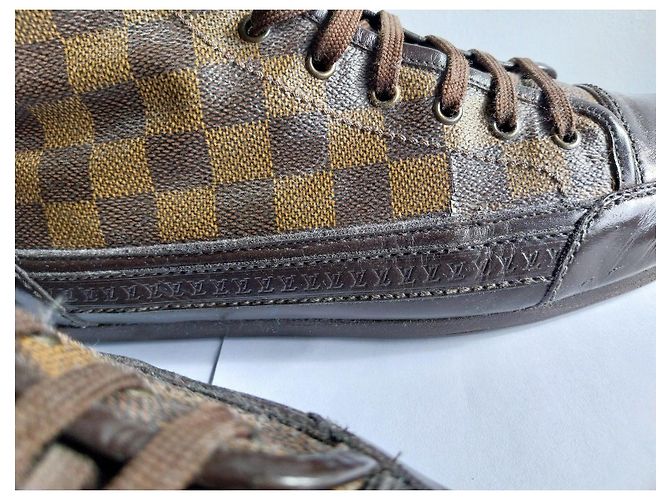 Louis Vuitton Sneakers Alte Damier Ebene Marrone - vista 3