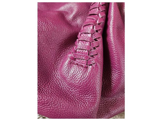 Salvatore Ferragamo Borsa Hobo Gancini in Pelle Viola Porpora - vista 4