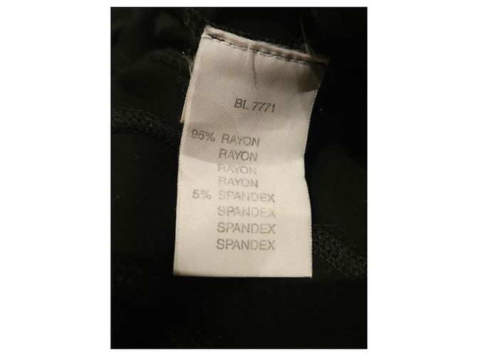 Blumarine Abito Nero Decorato in Rayon - vista 10