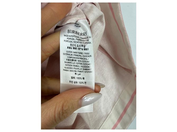 Burberry Short de algodón rosa - vista 4